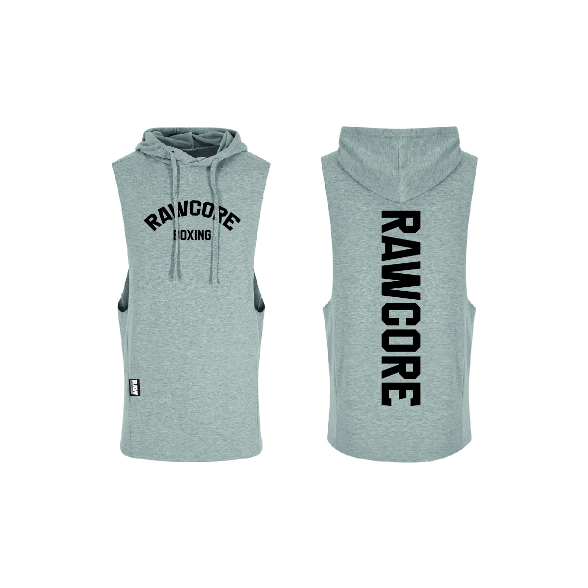 BOXINGLINE 1.0 Sleeveless Hoodie Men RAWCORE sportsgrey